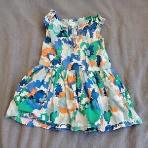 Gymboree Baby Dress 2T Camoflouge Green Blue Liner